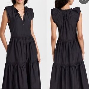 NWT retail$178 size S Anthropologie Brochu Walker Elegant Black Sleeveless Dress